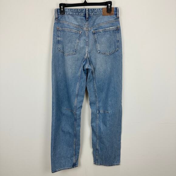 Madewell The Tall Darted Barrel Leg Jean Dobbins Wash Blue Rigid Slouchy 26T NWT - Picture 9 of 15